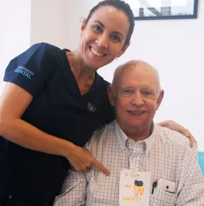 Larry Gell leaving a patient review for Goodness Dental in Costa Rica