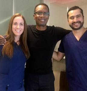 Kenneth Grandville leaving a patient review for Goodness Dental in Costa Rica