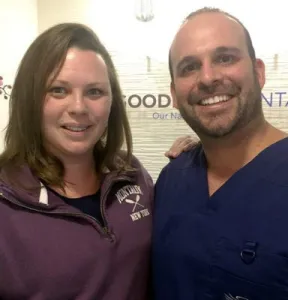 Tracey Schenck leaving a patient review for Goodness Dental in Costa Rica