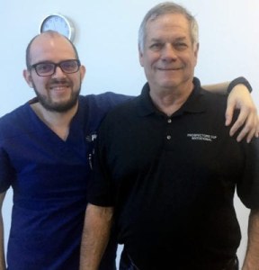 Ellis Randolph leaving a patient review for Goodness Dental in Costa Rica
